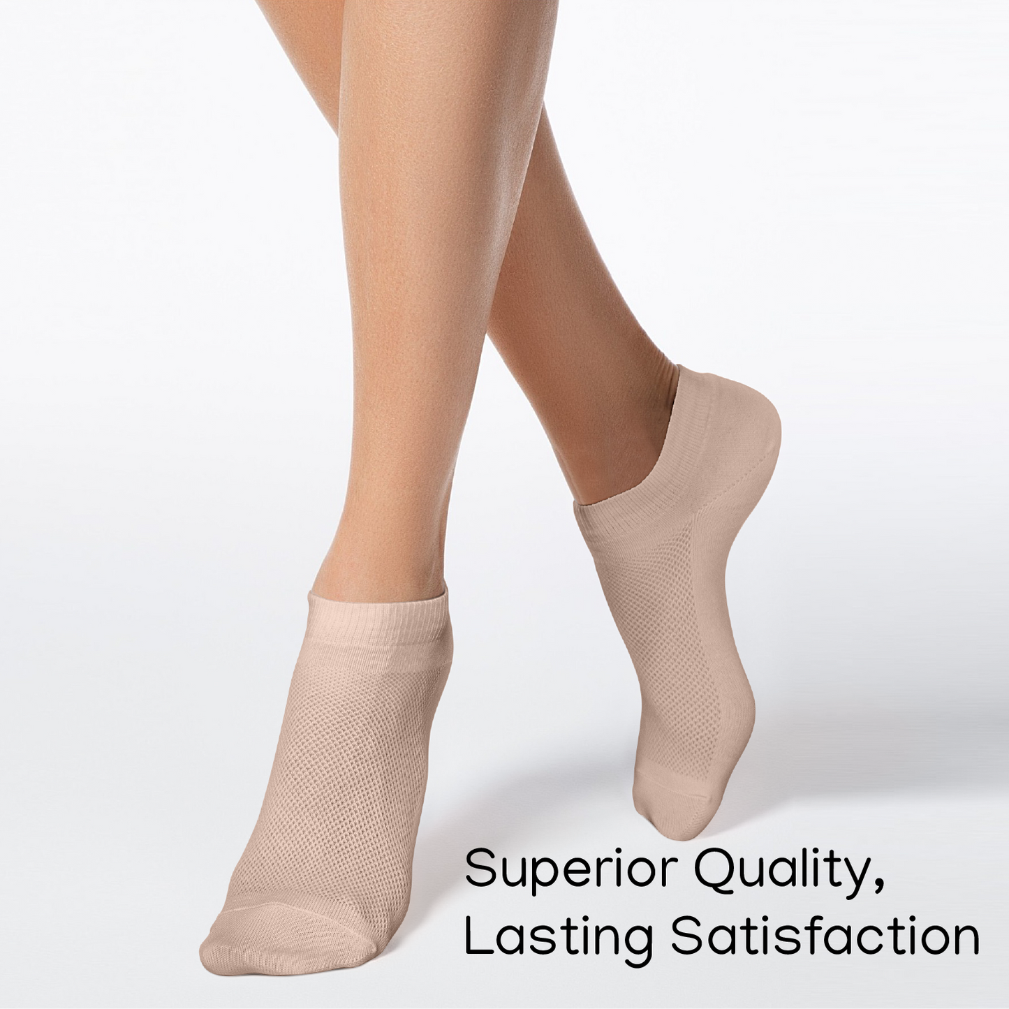 Unisex Ultra Thin Womens Socks Breathable Cotton Ankle Socks, size 7-9, in bag 6 pairs